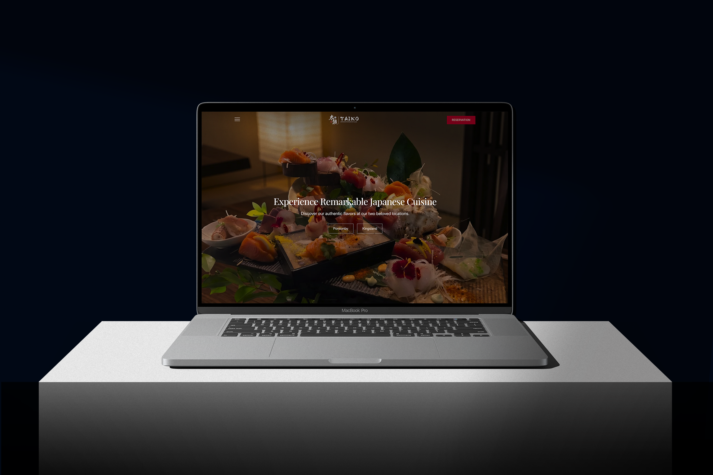 Taiko Japanese Restaurant & Bar website